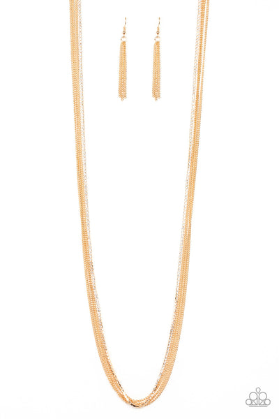 SLEEK and Destroy - Gold Paparazzi Necklace