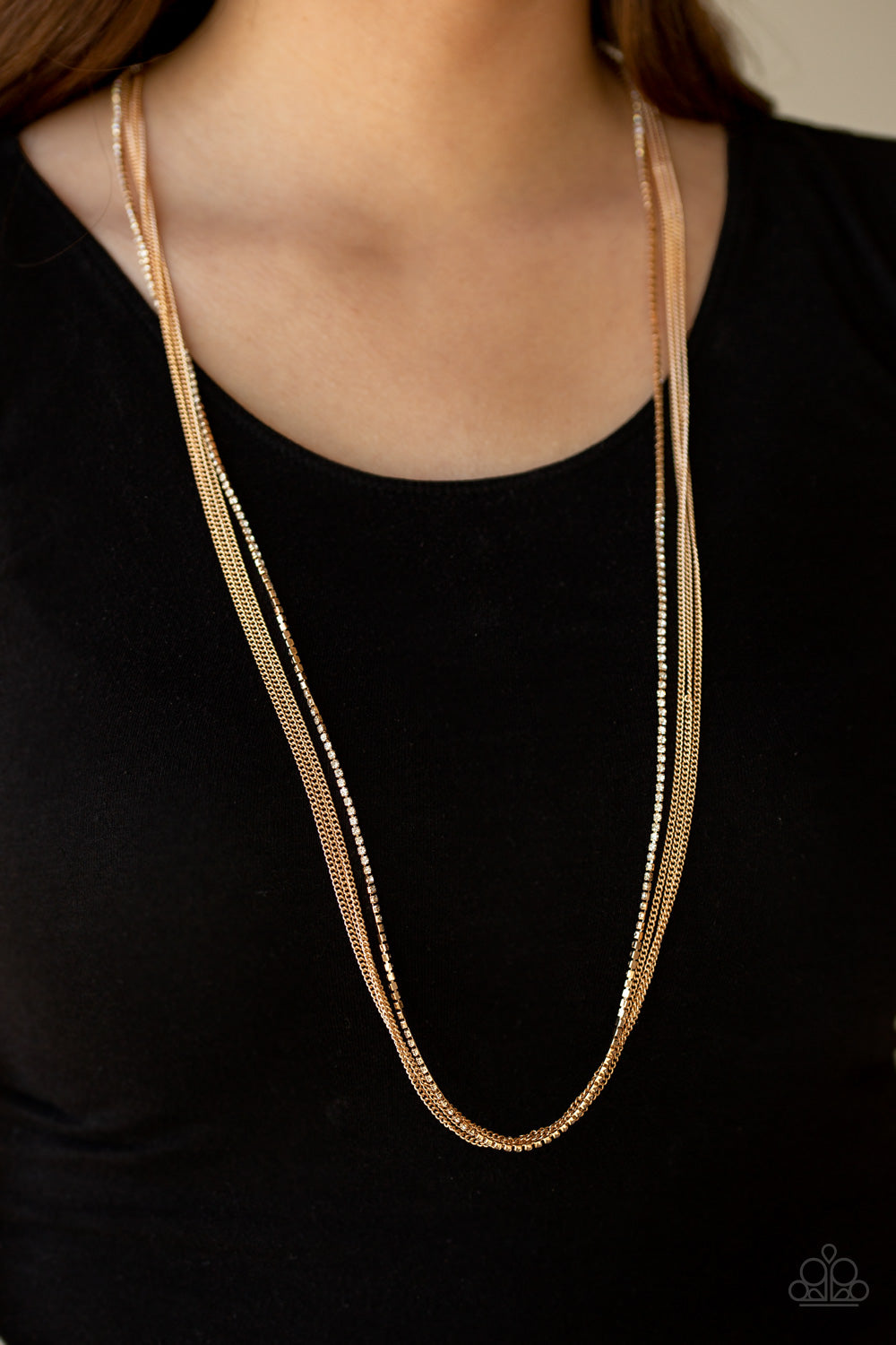 SLEEK and Destroy - Gold Paparazzi Necklace