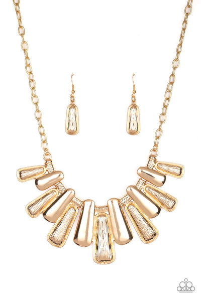 MANE Up - Gold Paparazzi Necklace