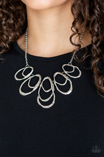 Terra Storm - Silver Paparazzi Necklace