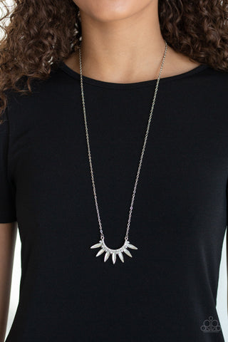 Empirical Elegance - White Paparazzi Necklace