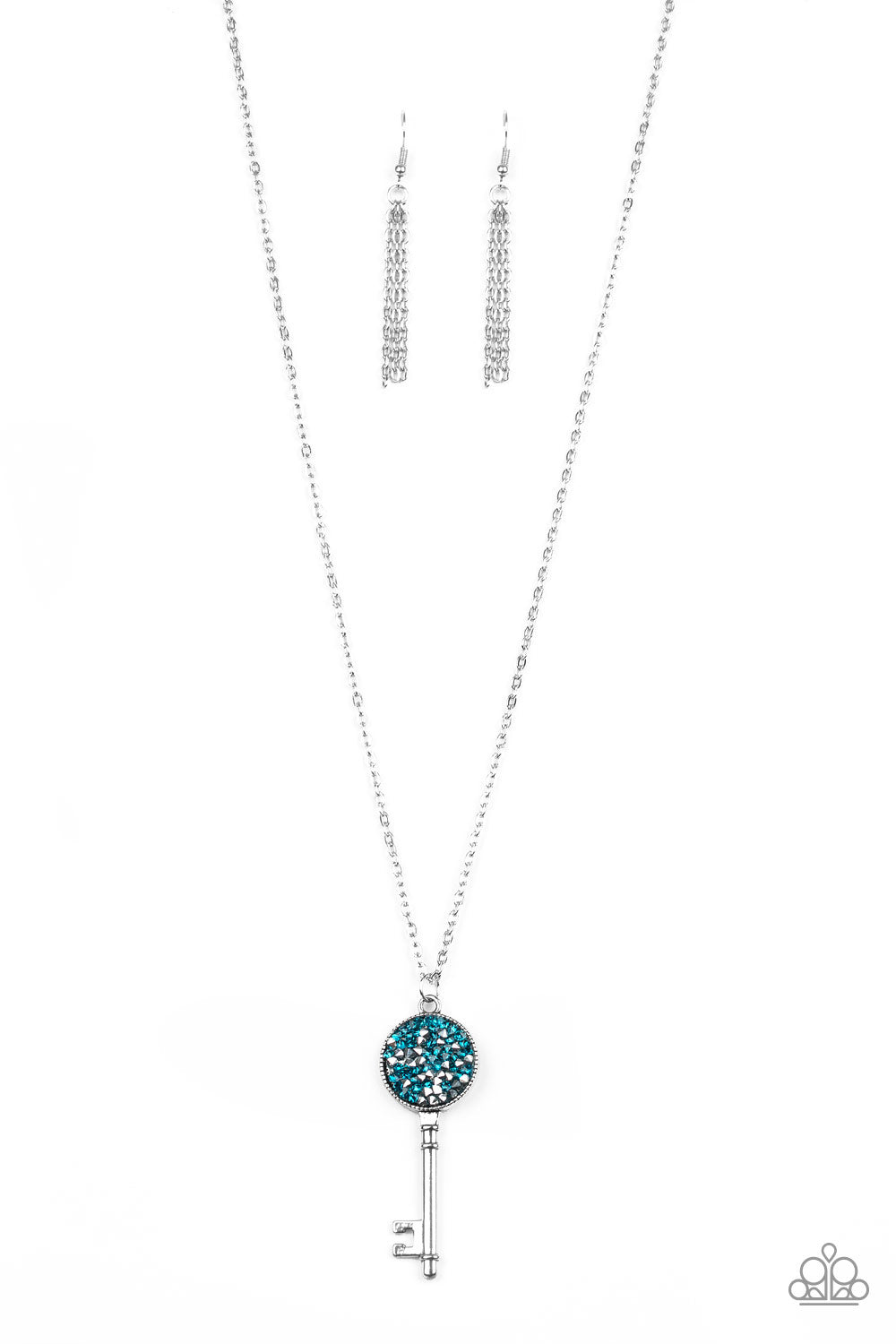 Key Keepsake - Blue Paparazzi Necklace