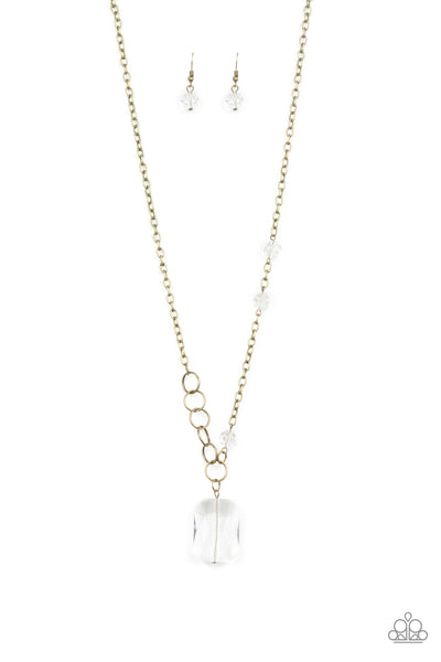 Never a Dull Moment - Brass Paparazzi Necklace