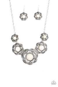 Santa Fe Hills - White Paparazzi Necklace - sofancyjewels