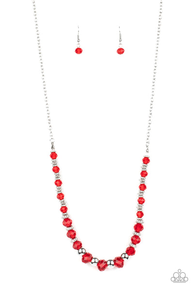 Stratosphere Sparkle - Red Paparazzi Necklace