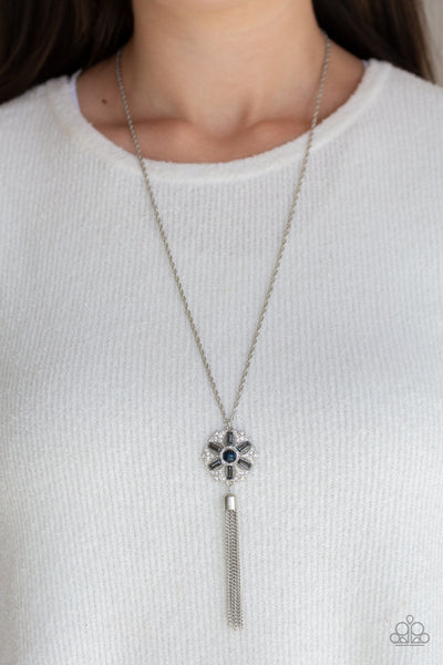 Fine Florals - Blue Paparazzi Necklace