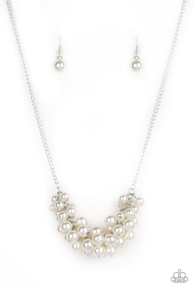 Grandiose Glimmer - White Pearl Paparazzi Necklace