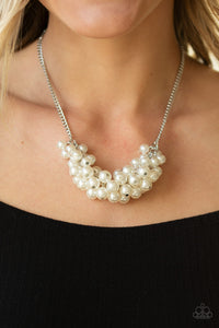 Grandiose Glimmer - White Pearl Paparazzi Necklace