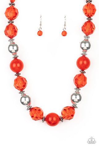 Very Voluminous - Red Paparazzi Necklace