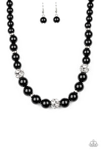 Rich Girl Refinement - Black Paparazzi Necklace