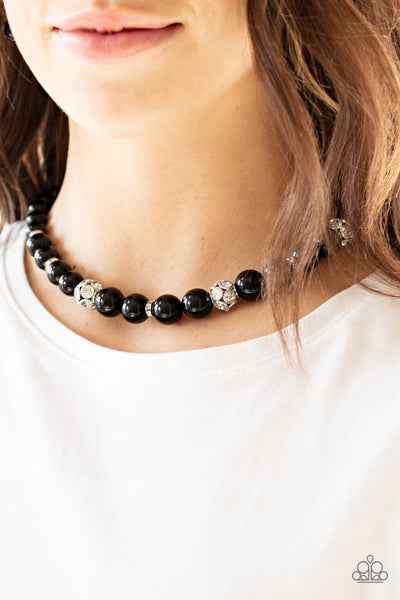 Rich Girl Refinement - Black Paparazzi Necklace