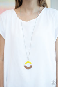 Sail Into The Sunset - Yellow and Brown Necklace