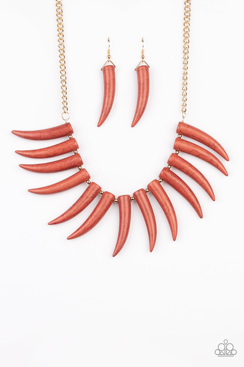 Tusk Tundra - Brown Paparazzi Necklace