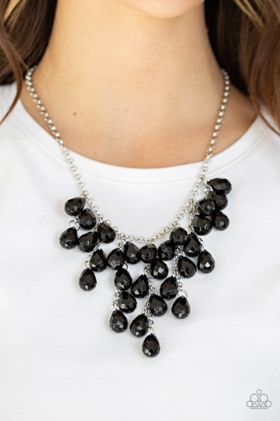 Serenely Scattered - Black Paparazzi Necklace