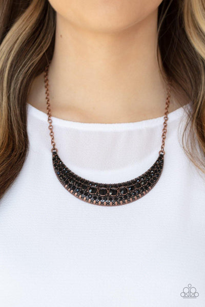 Moon Child Magic - Copper Paparazzi Necklace - sofancyjewels