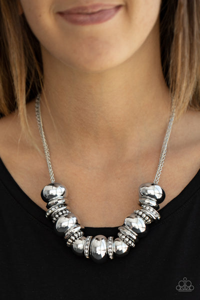 Only The Brave - White Paparazzi Necklace