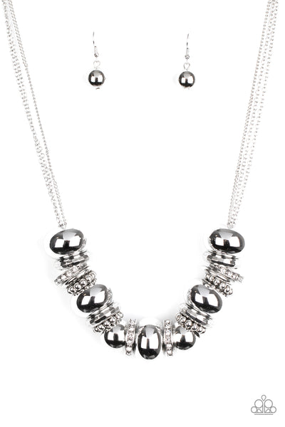 Only The Brave - White Paparazzi Necklace