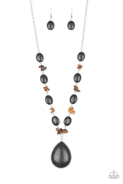 Desert Diva - Black Paparazzi Necklace - sofancyjewels