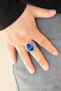 Pro Bowl - Blue Paparazzi Ring