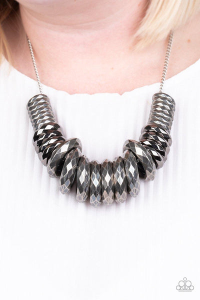 Haute Hardware - Silver Paparazzi Necklace - sofancyjewels