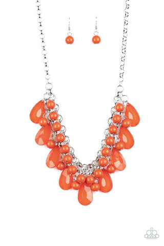 Endless Effervescence - Orange  Paparazzi Necklace - sofancyjewels