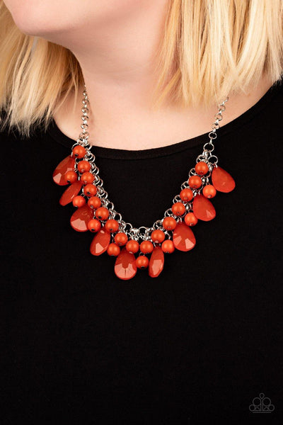 Endless Effervescence - Orange  Paparazzi Necklace - sofancyjewels