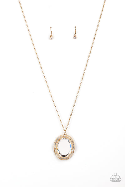 REIGN Them In - Gold Paparazzi Necklace