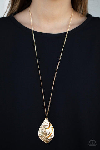 Changing Leaves - Gold Paparazzi Necklace - sofancyjewels