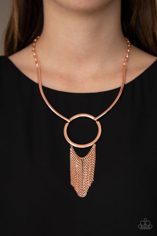 Pharaoh Paradise - Copper Paparazzi Necklace