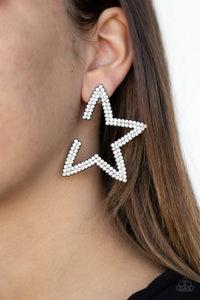 Star Player - Black Post Earrings