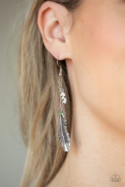 Find Your Flock - Green Paparazzi Earrings