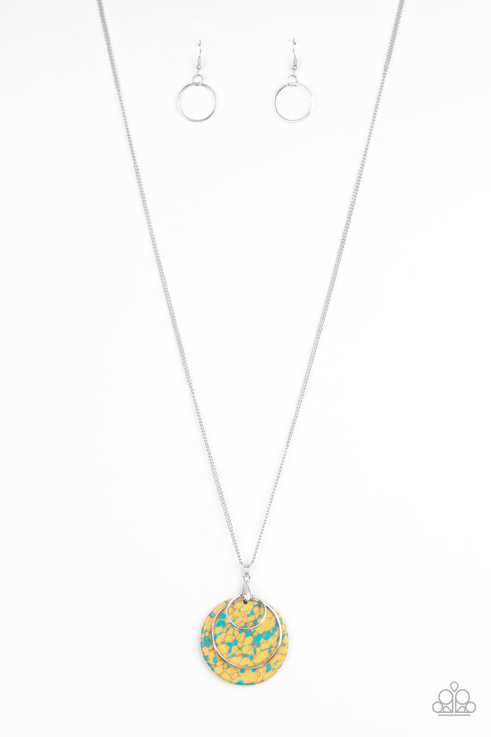 Sahara Equinox - Yellow Paparazzi Necklace