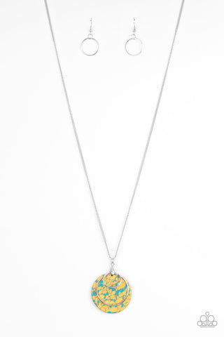 Sahara Equinox - Yellow Paparazzi Necklace