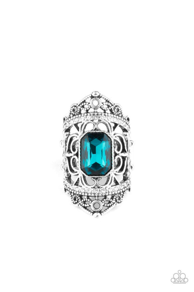 Undefinable Dazzle - Blue Paparazzi Ring - sofancyjewels