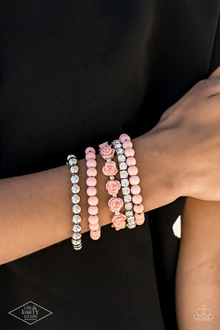 Rose Garden Grandeur - Pink Paparazzi Bracelet