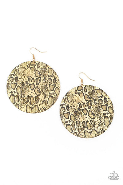 Animal Planet - Gold Paparazzi Earrings - sofancyjewels