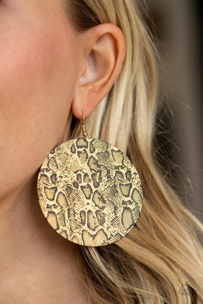 Animal Planet - Gold Paparazzi Earrings - sofancyjewels