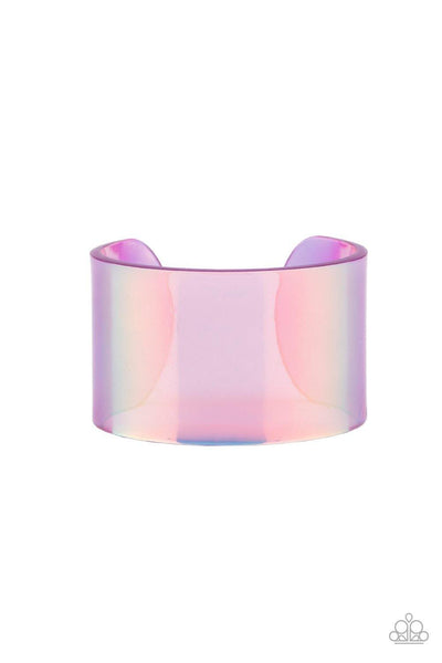 Holographic Aura - Purple Paparazzi Bracelet - sofancyjewels