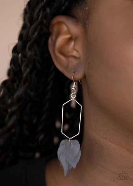 Extra Ethereal - Silver Paparazzi Earrings