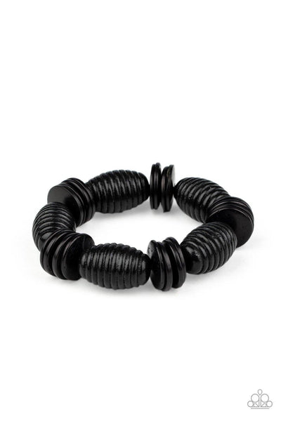 Caribbean Castaway - Black Paparazzi Bracelet - sofancyjewels