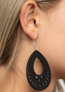 Belize Beauty - Black Paparazzi Earrings - sofancyjewels