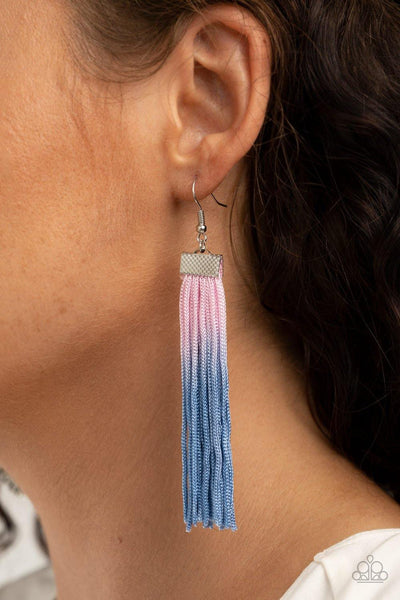 Dual Immersion - Pink Paparazzi Earrings - sofancyjewels