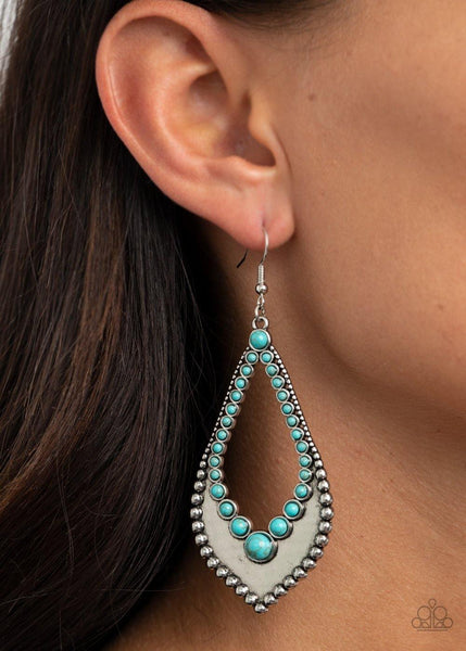 Essential Minerals - Blue Paparazzi Earrings - sofancyjewels