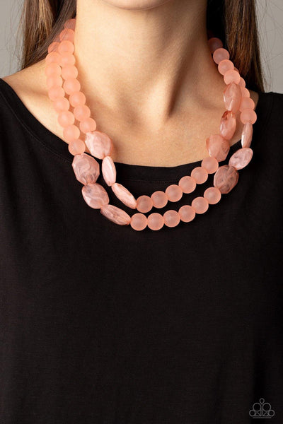 Arctic Art - Pink Paparazzi Necklace - sofancyjewels