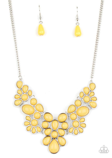 Bohemian Banquet - Yellow Paparazzi Necklace - sofancyjewels