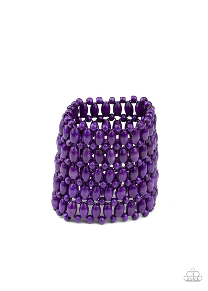 Way Down In Kokomo - Purple Paparazzi Bracelet