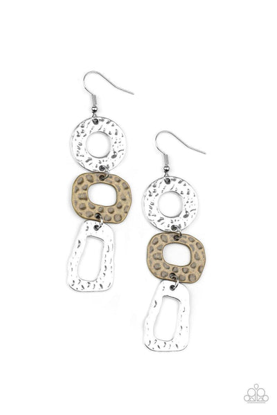 Prehistoric Prowl - Multi Paparazzi Earrings - sofancyjewels