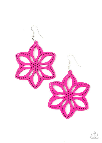 Bahama Blossoms - Pink Paparazzi Earrings - sofancyjewels