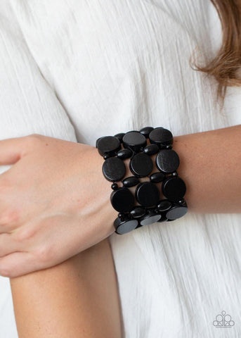 Cruising Coronado - Black Paparazzi Bracelet - sofancyjewels