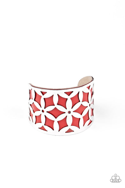 Garden Fiesta - Red Paparazzi Cuff Bracelet